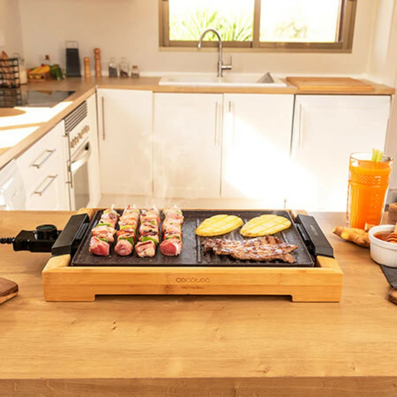Griglia Cecotec Tasty&Grill 2000 Bamboo MixStone 200W