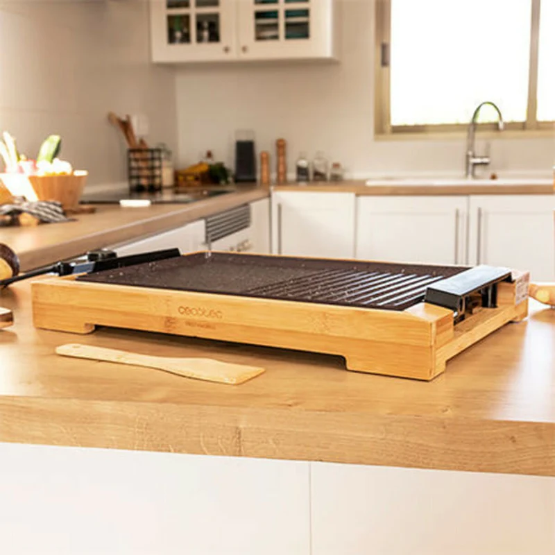 Griglia Cecotec Tasty&Grill 2000 Bamboo MixStone 200W