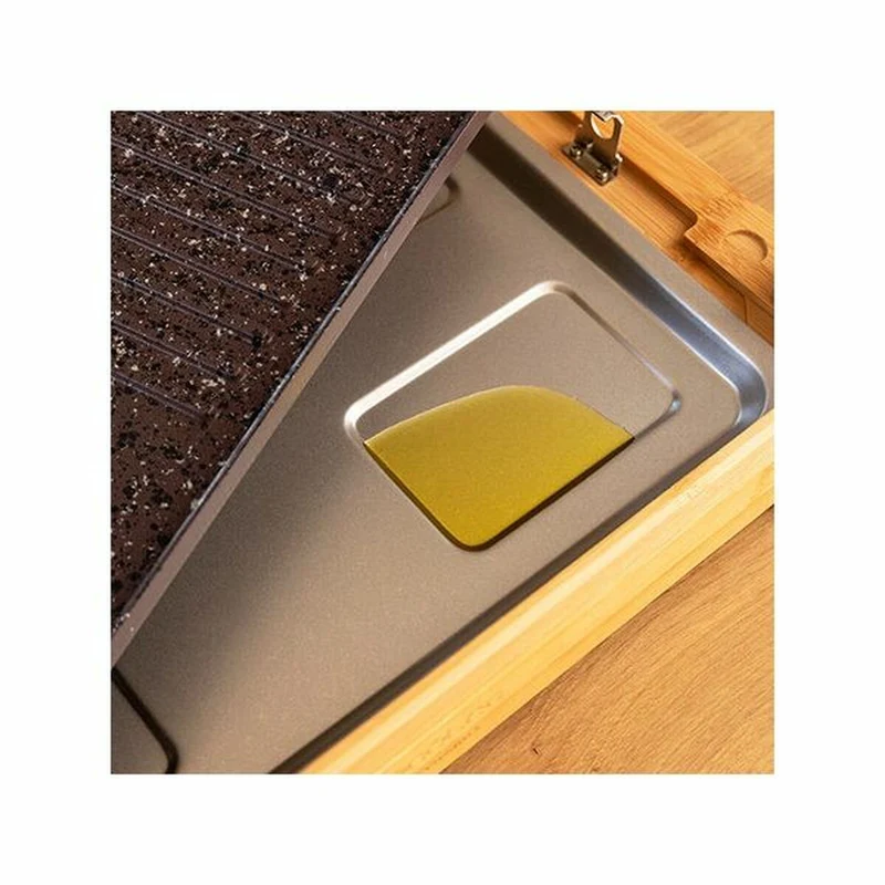 Griglia Cecotec Tasty&Grill 2000 Bamboo MixStone 200W