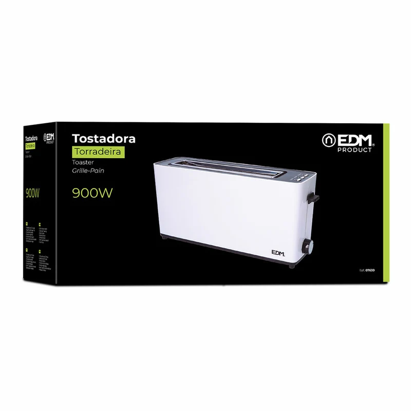 Tostapane EDM 07639 Design Bianco 900 W