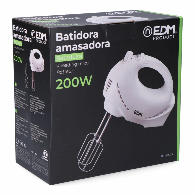 Frullatore/impastatrice per dolci EDM 07679 Bianco 200 W 1,8 L