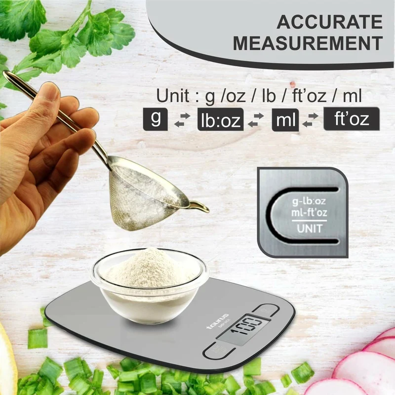 Bilancia da cucina digitale Taurus EASY INOX Acciaio inox