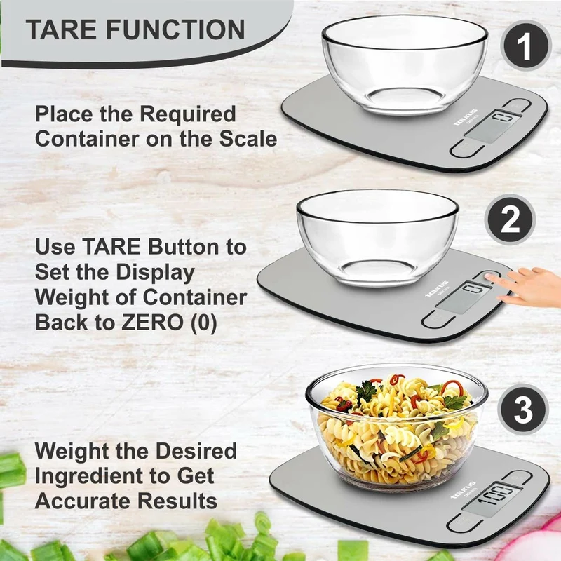 Bilancia da cucina digitale Taurus EASY INOX Acciaio inox