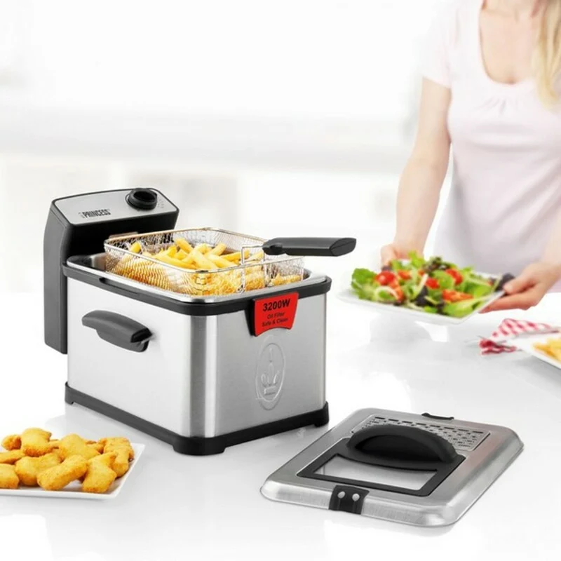 Friggitrice Princess 01.183001.01.050 3 L 3200W Nero Argento 3 L