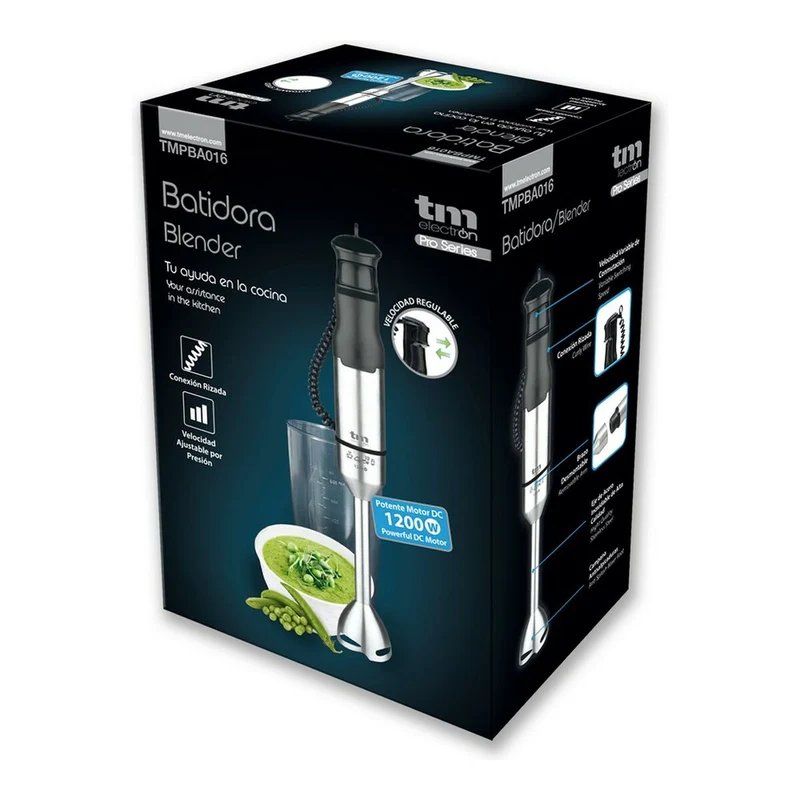 Frullatore manuale TM Electron Acciaio inossidabile 1200 W