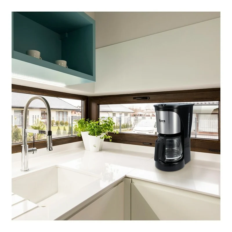 Macchina da Caffè Drip TM Electron 1000W 1,5 L 12 Tazze