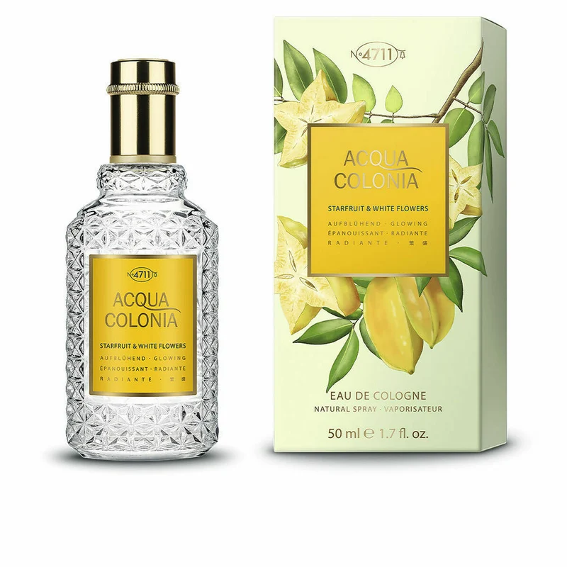 Profumo unisex 4711 Acqua Colonia EDC 50 ml Carambola Fiori bianchi
