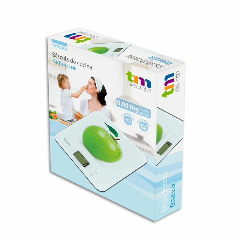 bilancia da cucina TM Apple 8 kg 22,4 x 18,5 cm