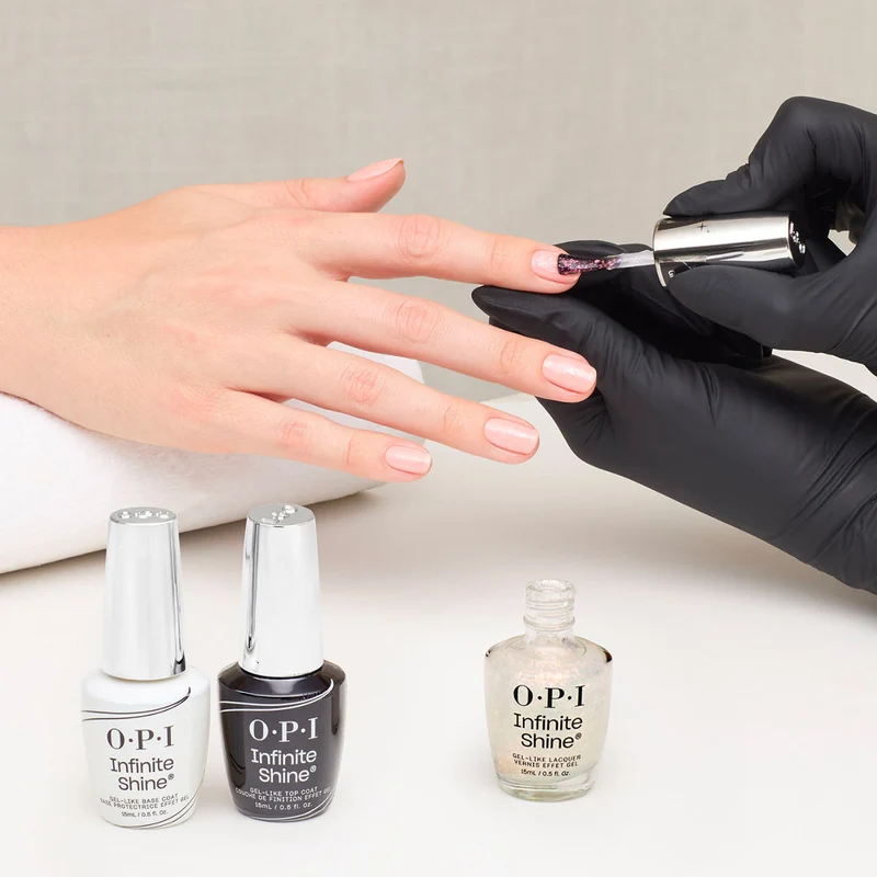 OPI Infinite Shine Glaze Toppers Glint Condition 15ml - topper oro rosato