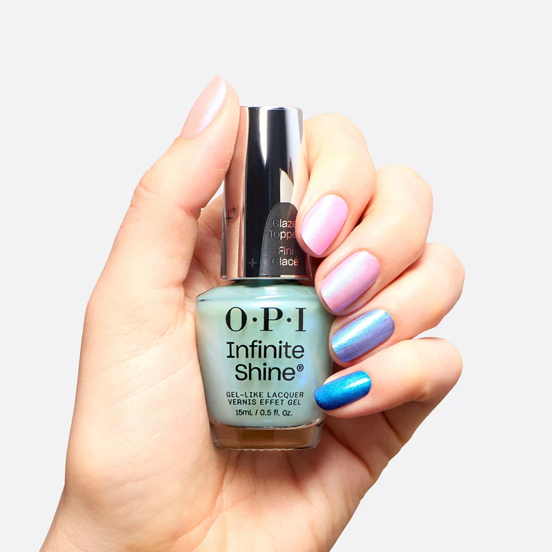 OPI Infinite Shine Glaze Toppers Moon Gleam 15ml - topper blu
