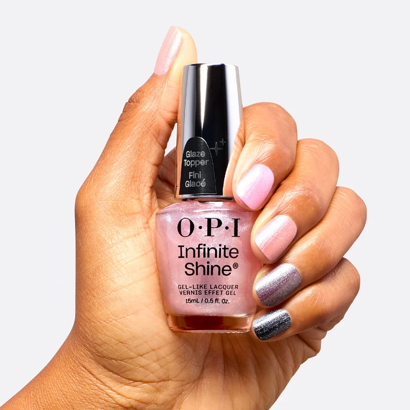OPI Infinite Shine Glaze Toppers Glass Me Anything 15ml - topper argento