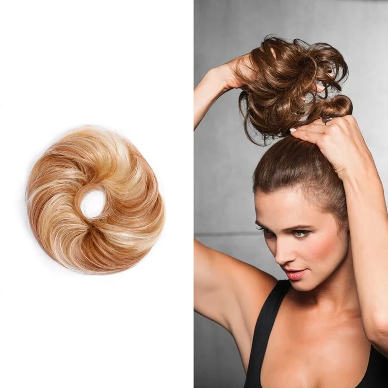 Hairdo Fancy Do Elastico per Capelli Castano Medio Ramato Con Meches