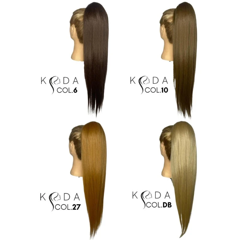 Pony Coda extension a cuffia effetto naturale capelli lisci