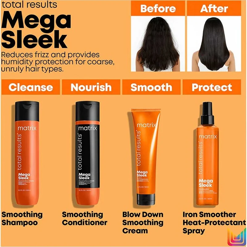 Total Results Mega Sleek Shampoo 300ml
