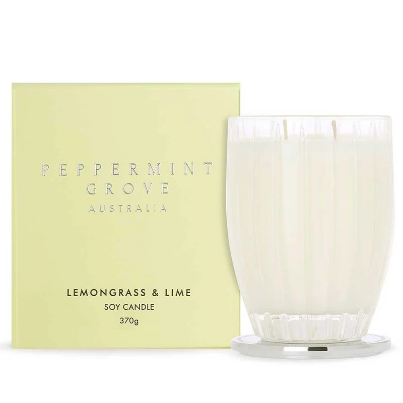Lemongrass & Lime - Large Soy Candle 370g