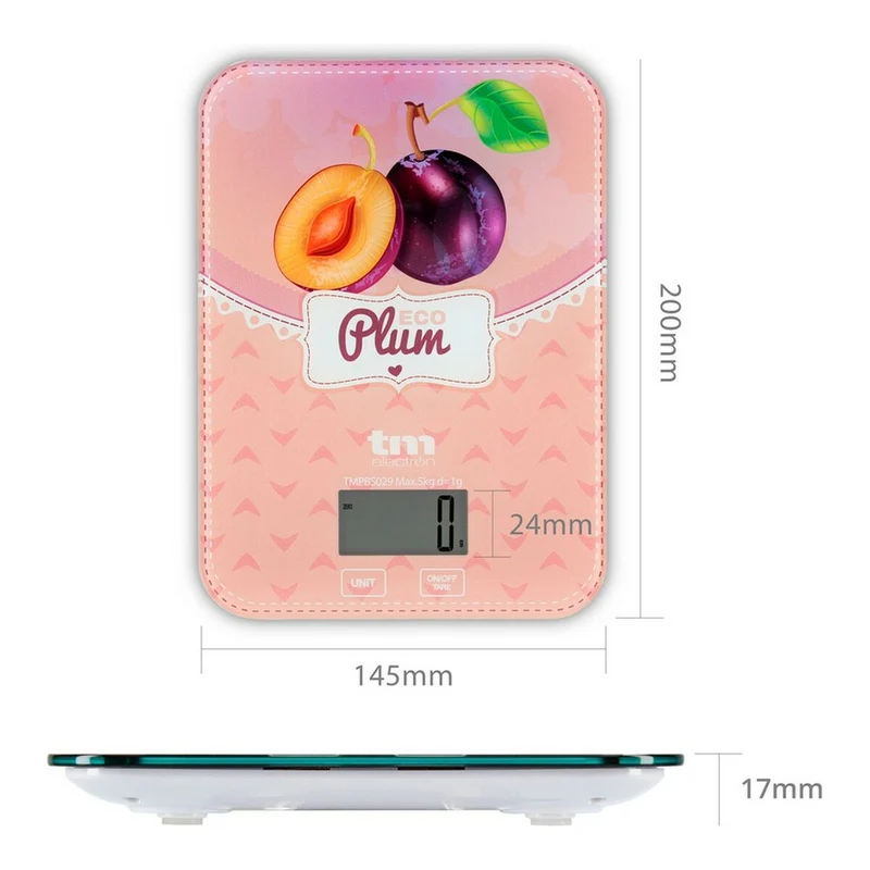 bilancia da cucina TM Electron Eco Prugna 5 kg