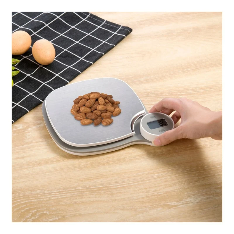 bilancia da cucina TM Electron Grey 5 kg (171 x 184 x 31,5 mm)