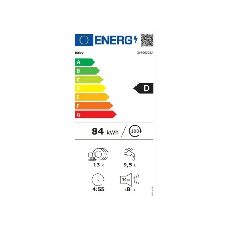 Lavastoviglie Balay 3VF6630SA Bianco 60 cm (60 cm)