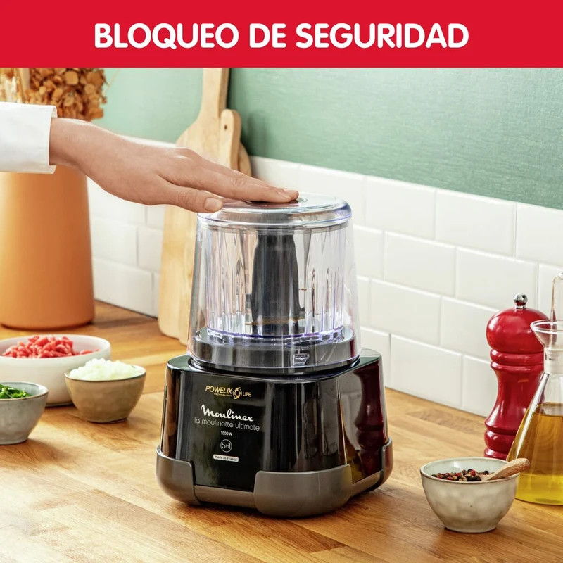 Tritacarne Moulinex DP810855 1000 W 550 ml Nero Titanio