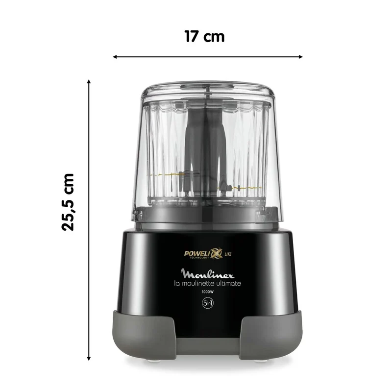 Tritacarne Moulinex DP810855 1000 W 550 ml Nero Titanio