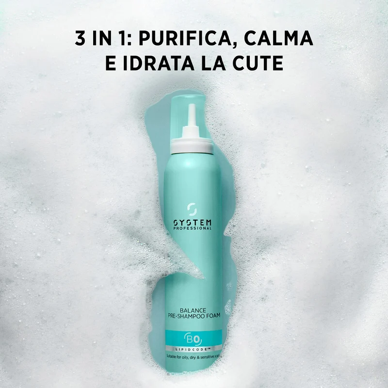 System Professional Balance Pre Shampoo Foam 200ml - mousse detergente
