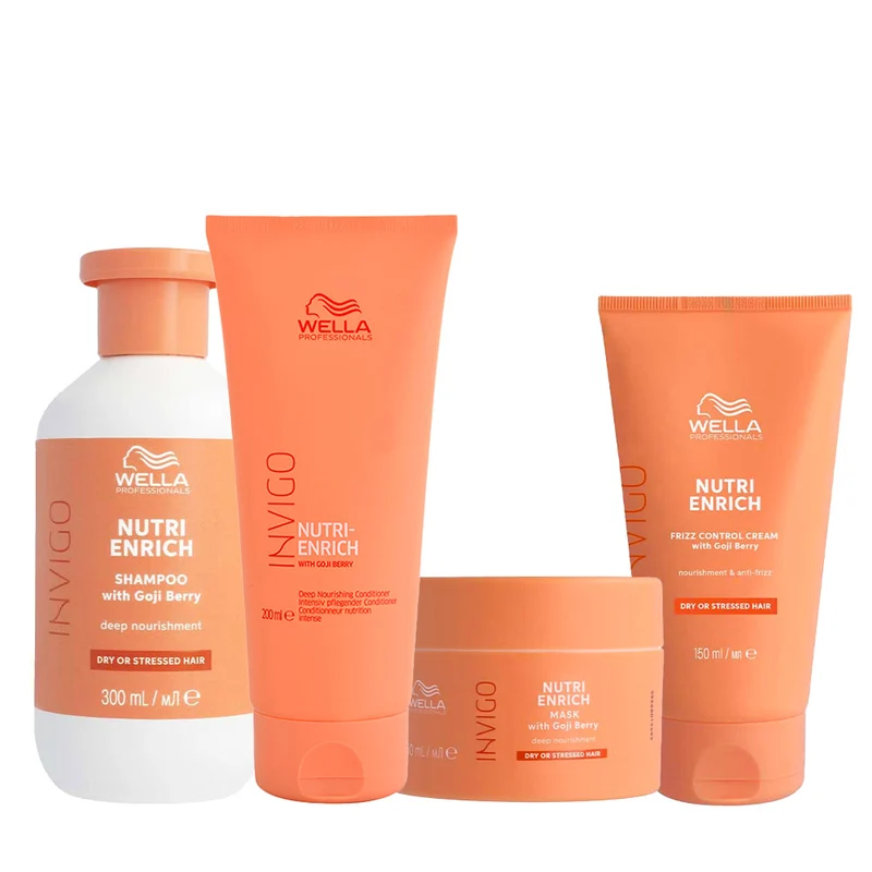 Wella Invigo Nutri Enrich Deep Nourishing Shampoo 300ml Conditioner 200ml Mask 150ml Cream 150ml
