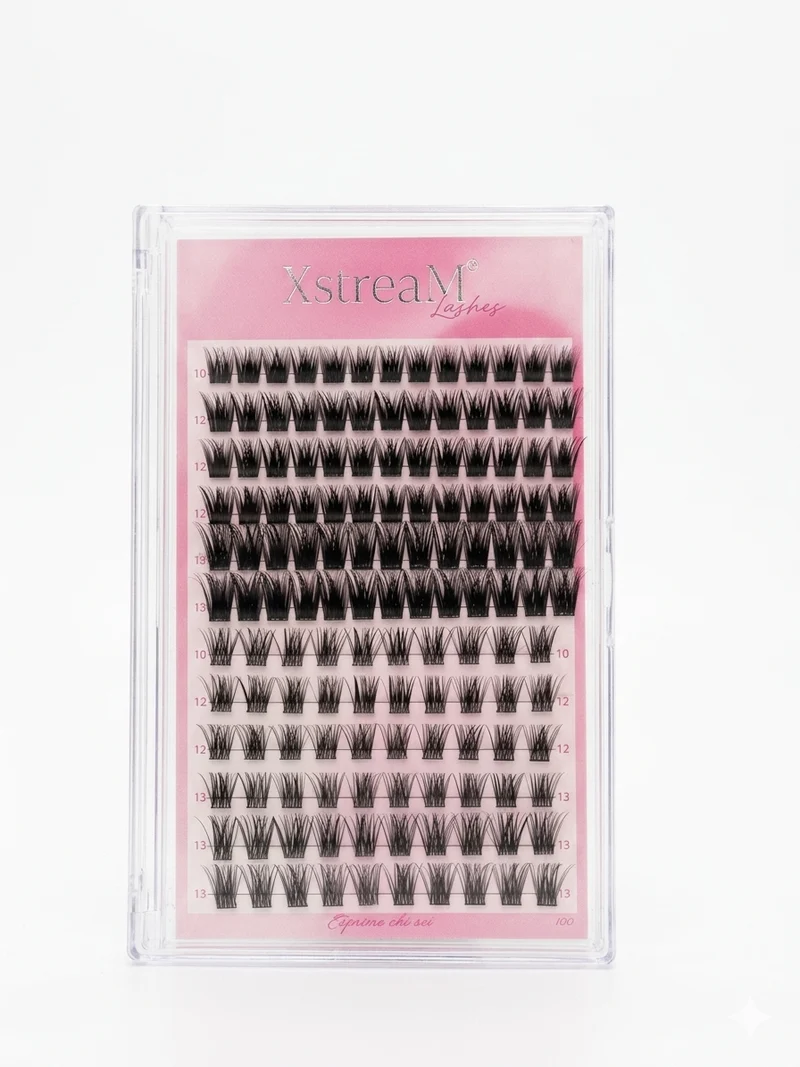 Box Ciglia a ciuffetti XstreaM Lashes 100