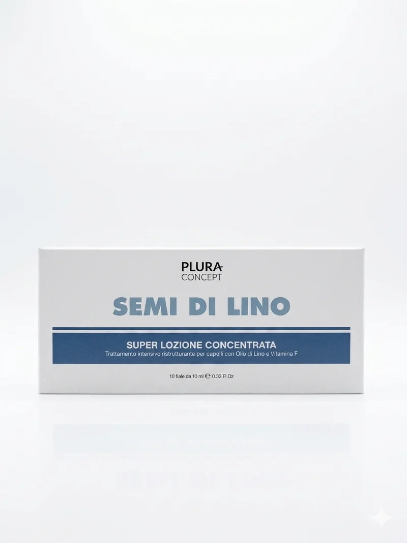 Fiale per Capelli ristrutturante – Olio di lino e vitamina F Plura concept 10x10ml