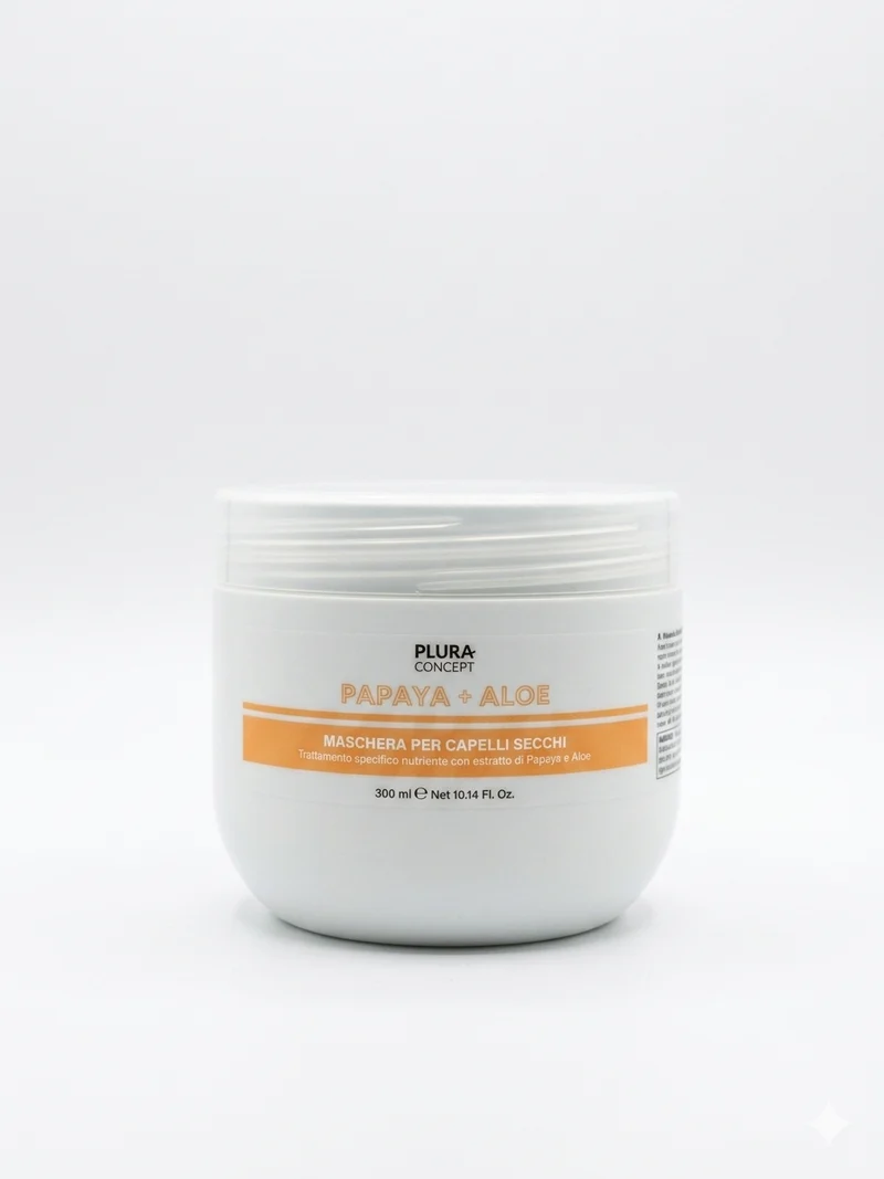 maschera per Capelli Secchi – Papaya e Aloe Plura concept 300ml