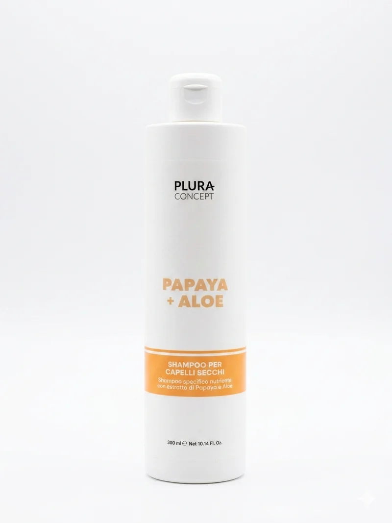 Shampoo per Capelli Secchi – Papaya e Aloe Plura concept 300ml