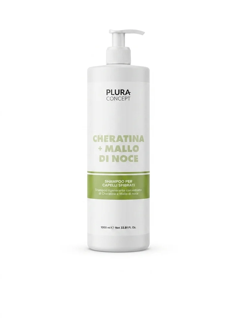 Shampoo per Capelli Sfibrati – Cheratina e mallo di noce Plura concept 1000ml