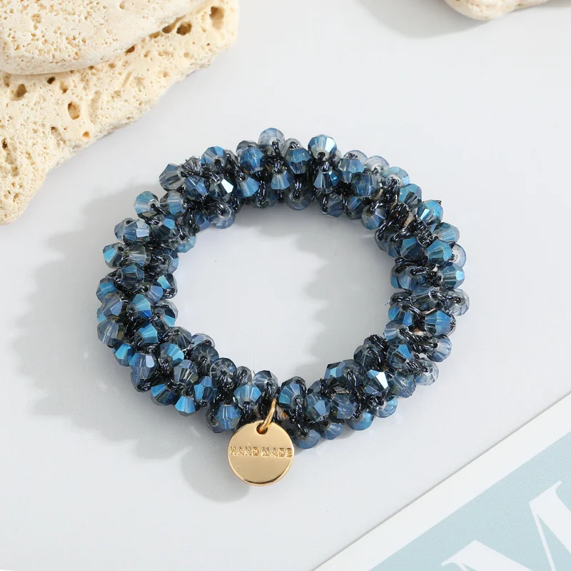 Gemstone Beaded Hair Ties & Headbands