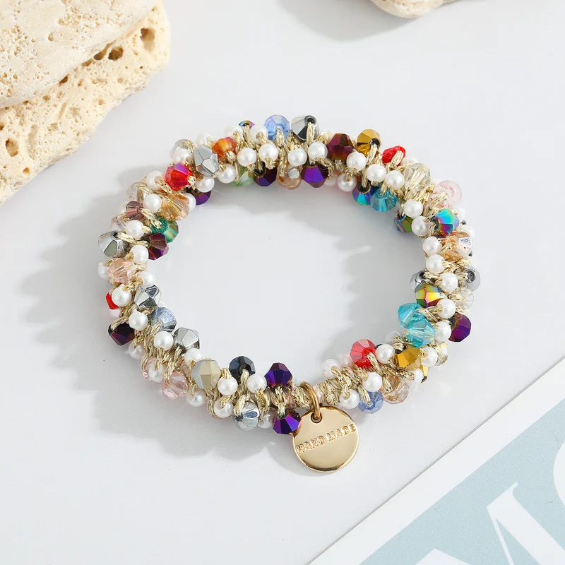 Gemstone Beaded Hair Ties & Headbands