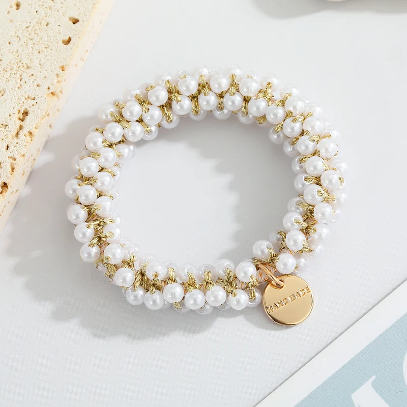 Gemstone Beaded Hair Ties & Headbands