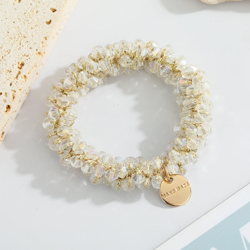 Gemstone Beaded Hair Ties & Headbands