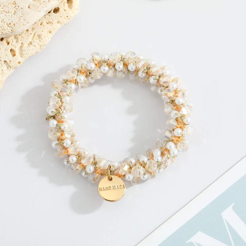 Gemstone Beaded Hair Ties & Headbands