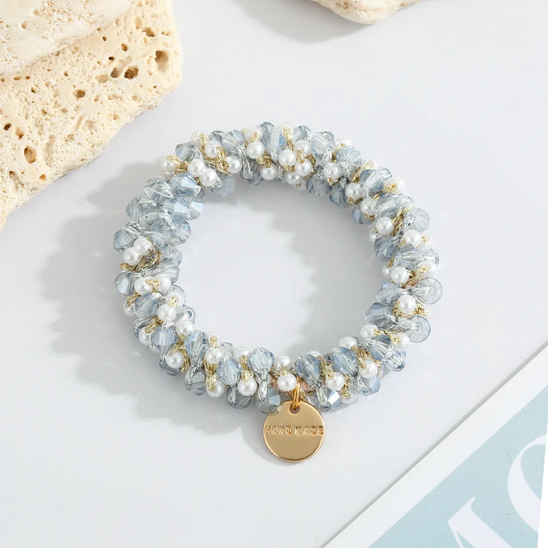 Gemstone Beaded Hair Ties & Headbands