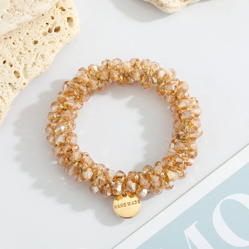 Gemstone Beaded Hair Ties & Headbands