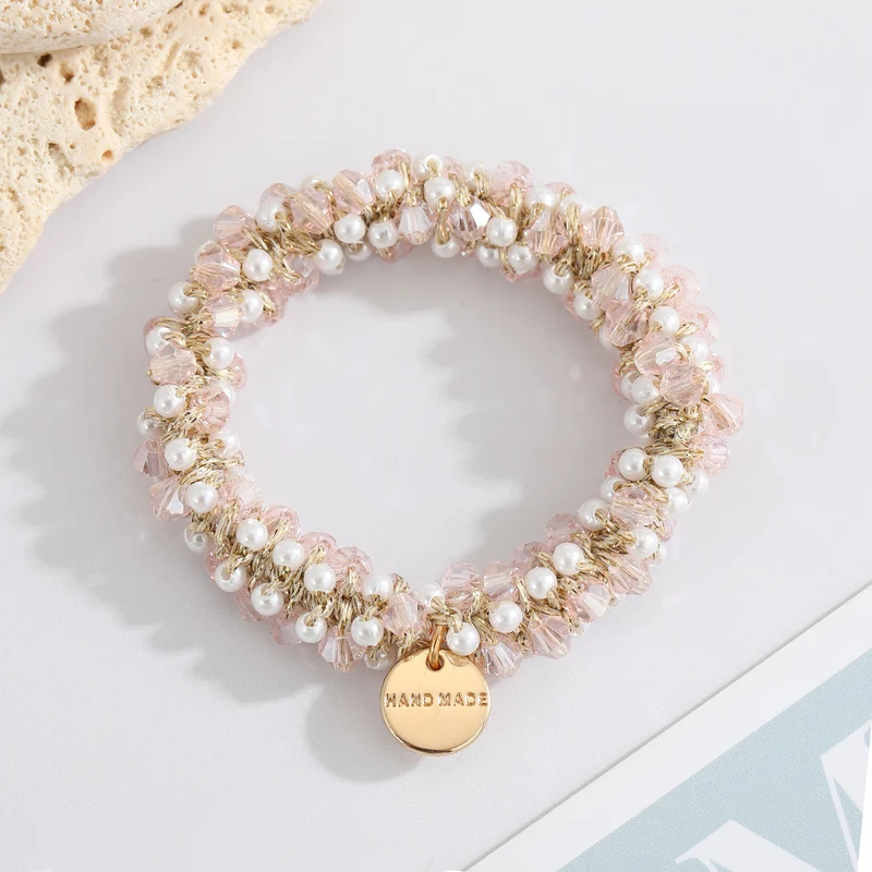 Gemstone Beaded Hair Ties & Headbands