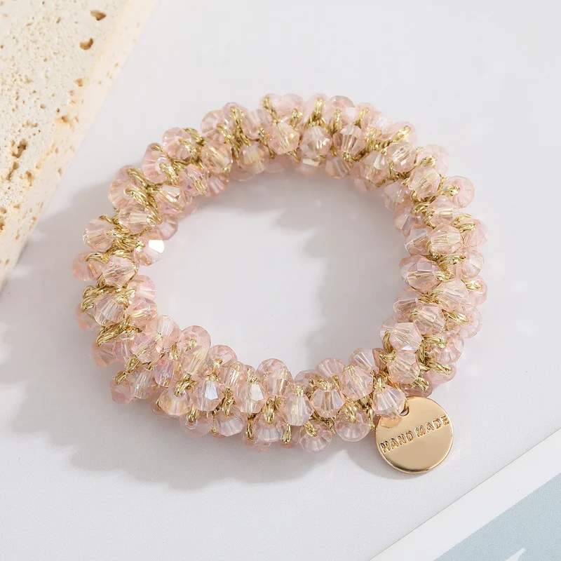 Gemstone Beaded Hair Ties & Headbands