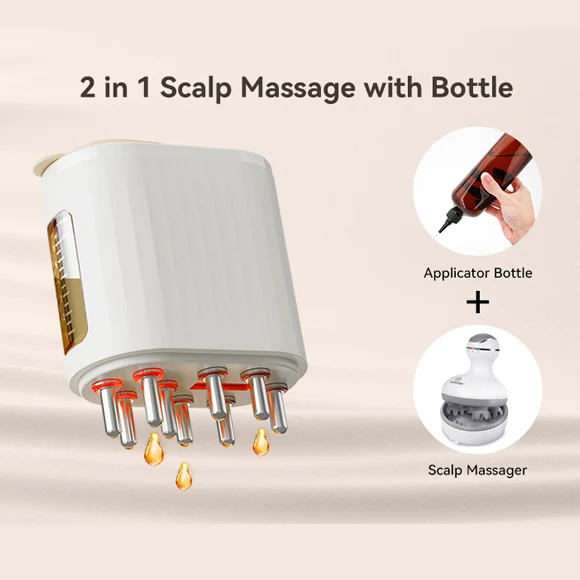 Electric Scalp Massager & Serum Applicator Brush