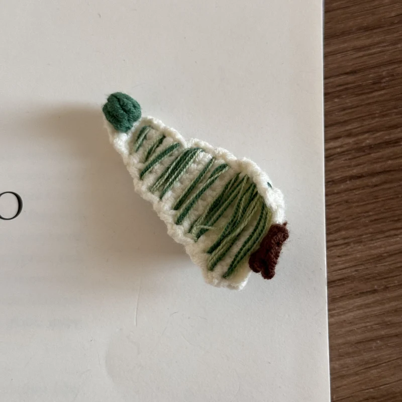 Christmas Knitted Hair Clips for Children