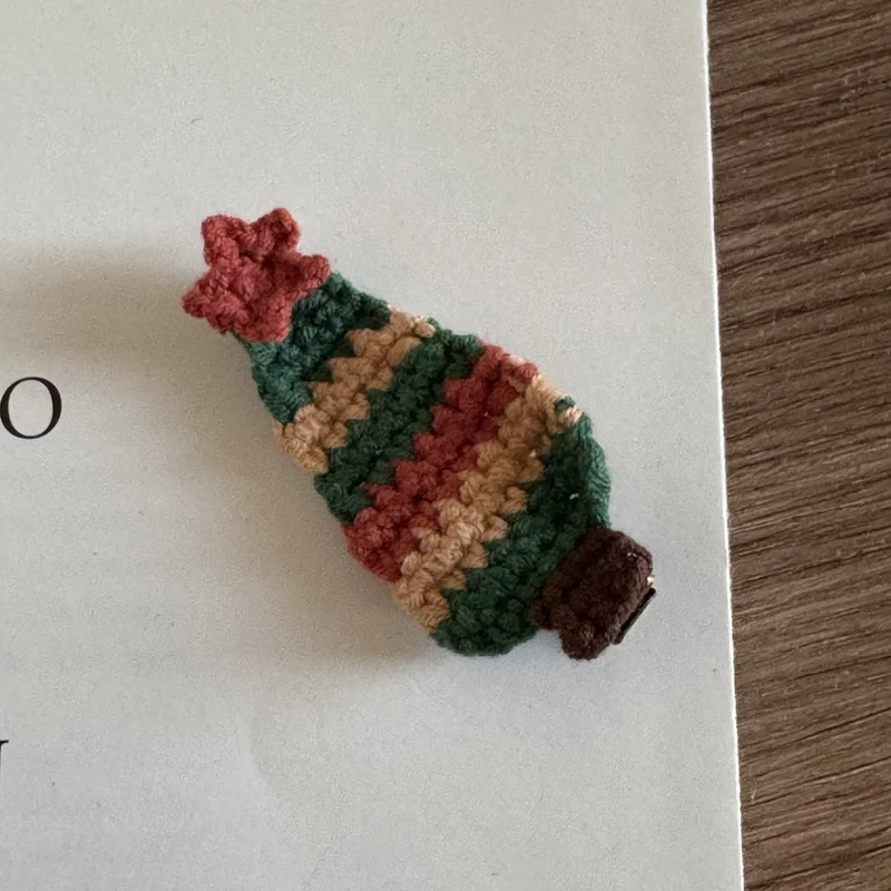 Christmas Knitted Hair Clips for Children