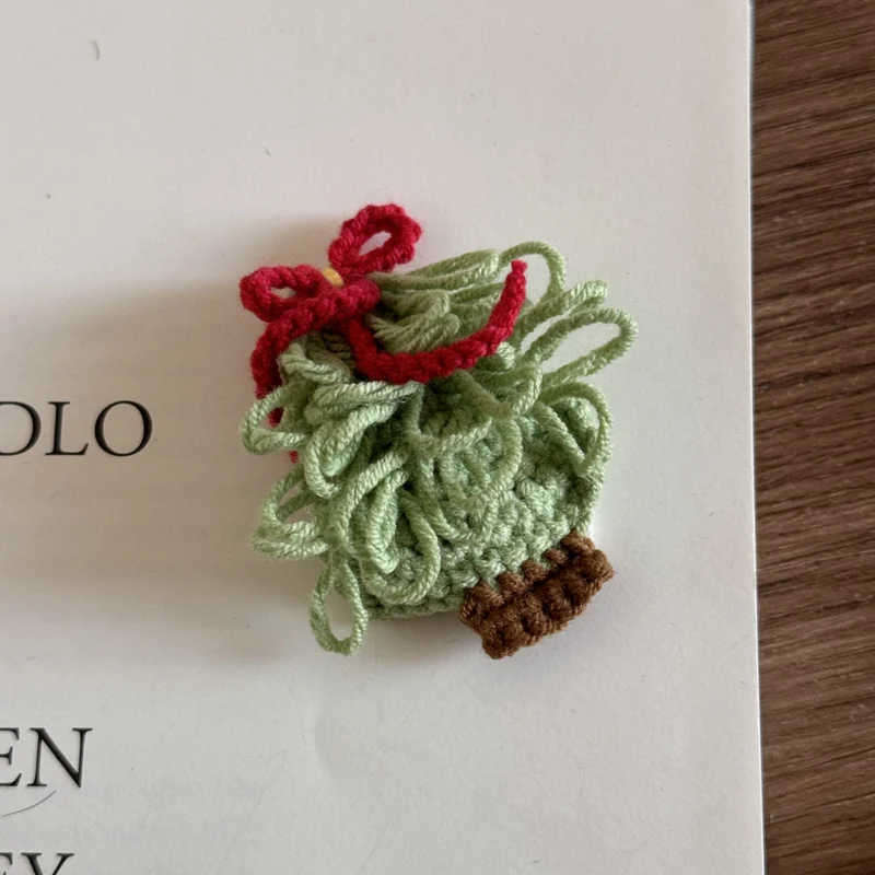Christmas Knitted Hair Clips for Children