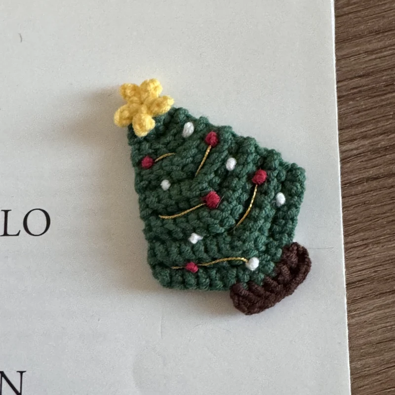 Christmas Knitted Hair Clips for Children
