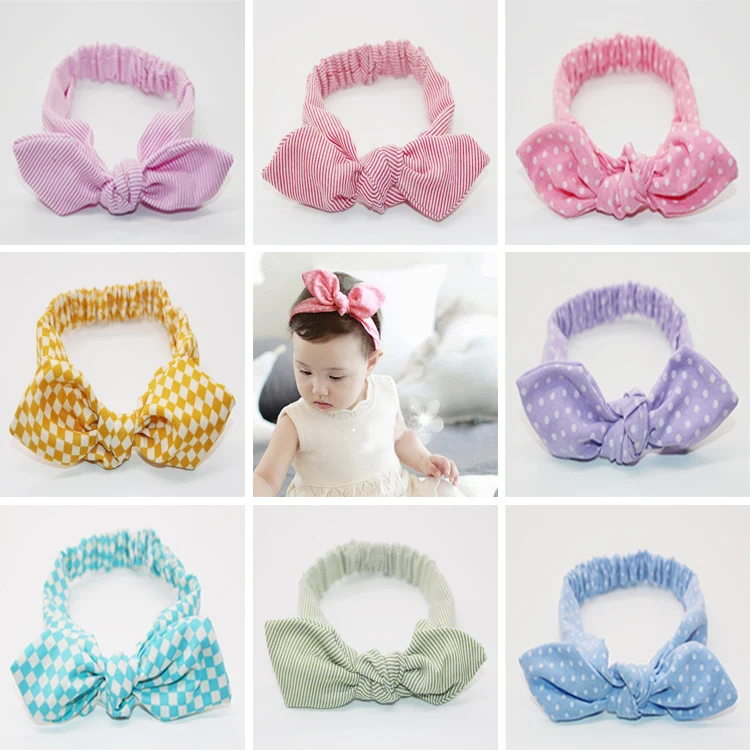 Cotton & Linen Striped Baby Headband