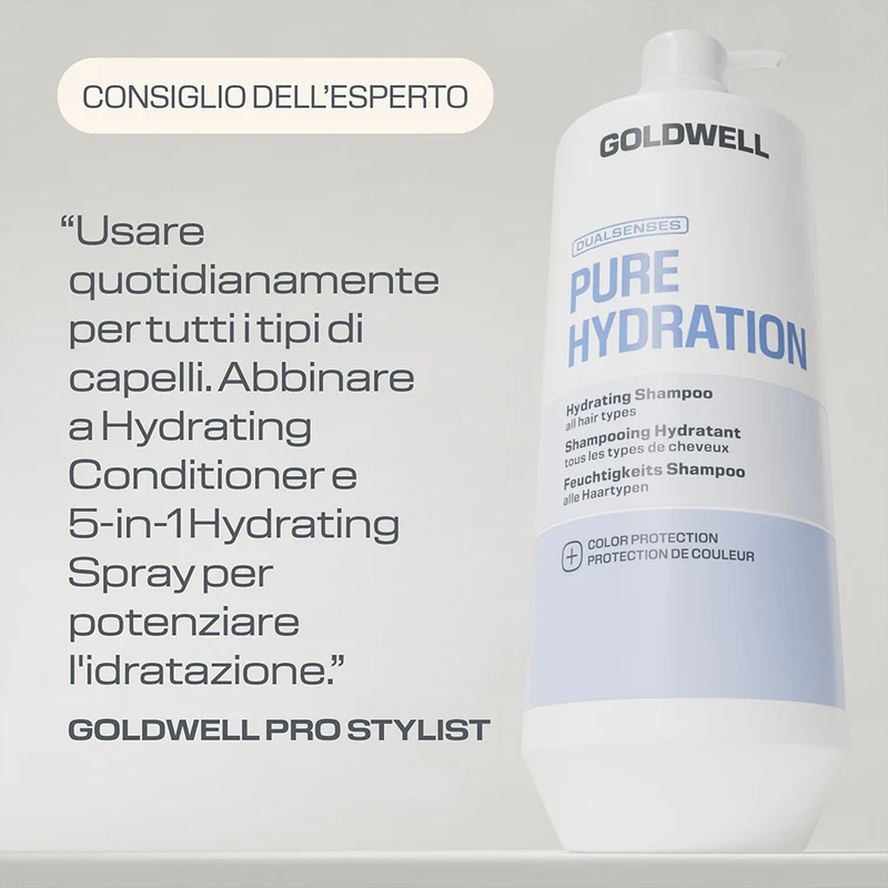 Goldwell Dualsenses Pure Hydration Shampoo 1000ml - shampoo idratante