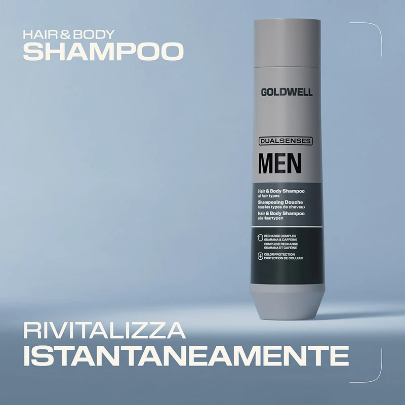 Goldwell Dualsenses Men Hair & Body Shampoo 300ml - shampoo doccia per tutti i tipi di capelli