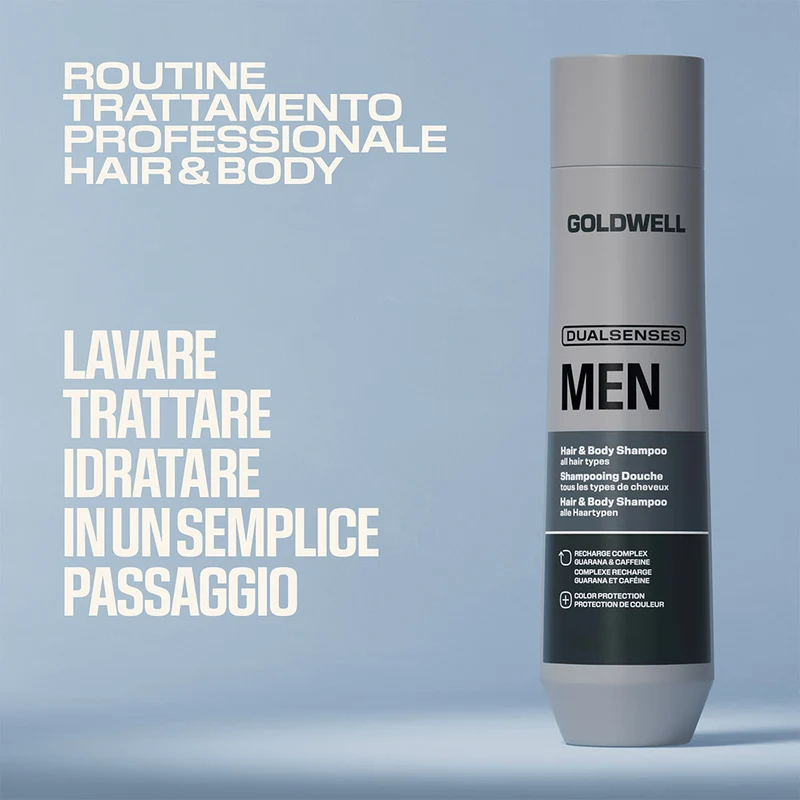 Goldwell Dualsenses Men Hair & Body Shampoo 300ml - shampoo doccia per tutti i tipi di capelli