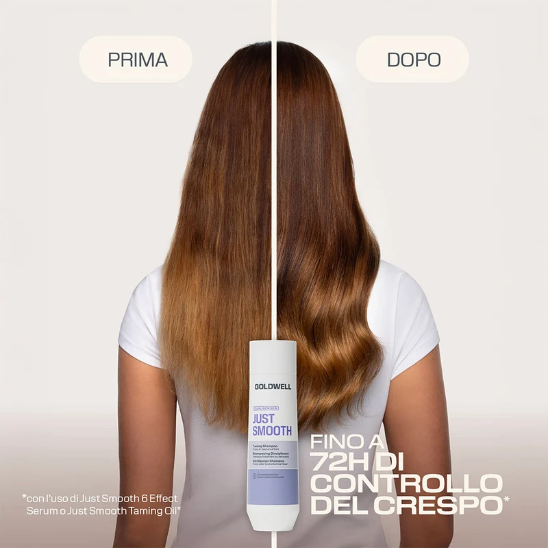 Goldwell Just Smooth Taming Shampoo 250ml - shampoo per capelli crespi